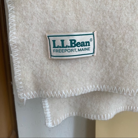 LL BEAN vintage frontier  wool blanket - Picture 4 of 5